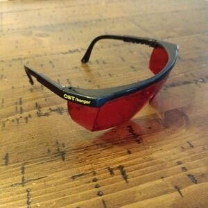 CST/berger Lasermark Red Laser Enhancement Glasses Safety Eyewear Black Frame r3